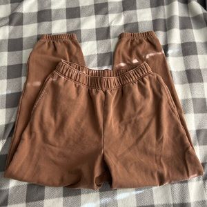 Brown American eagle sweatpants